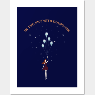 Girl in the sky with diamonds Posters and Art